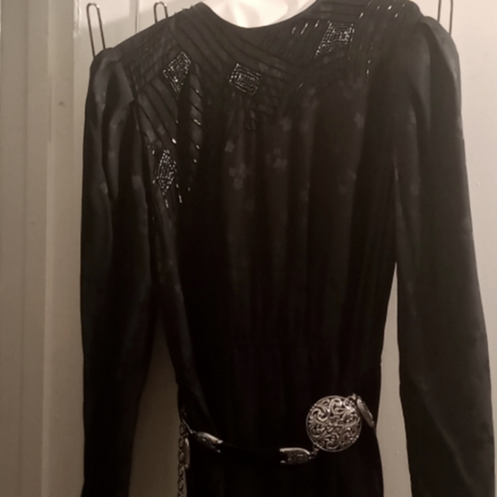 Dennis Goldsmith hand tailored silk dress Size 12